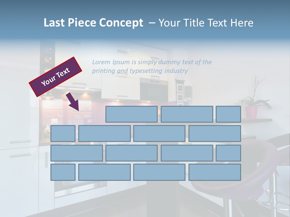 White Condo Sink PowerPoint Template