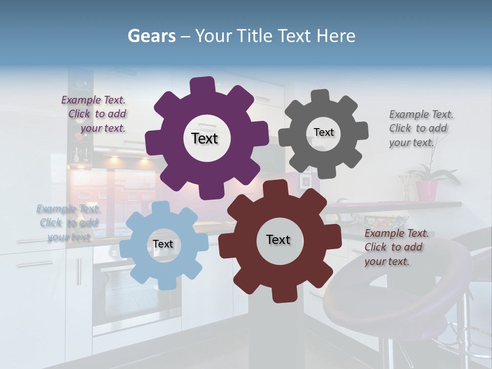 White Condo Sink PowerPoint Template