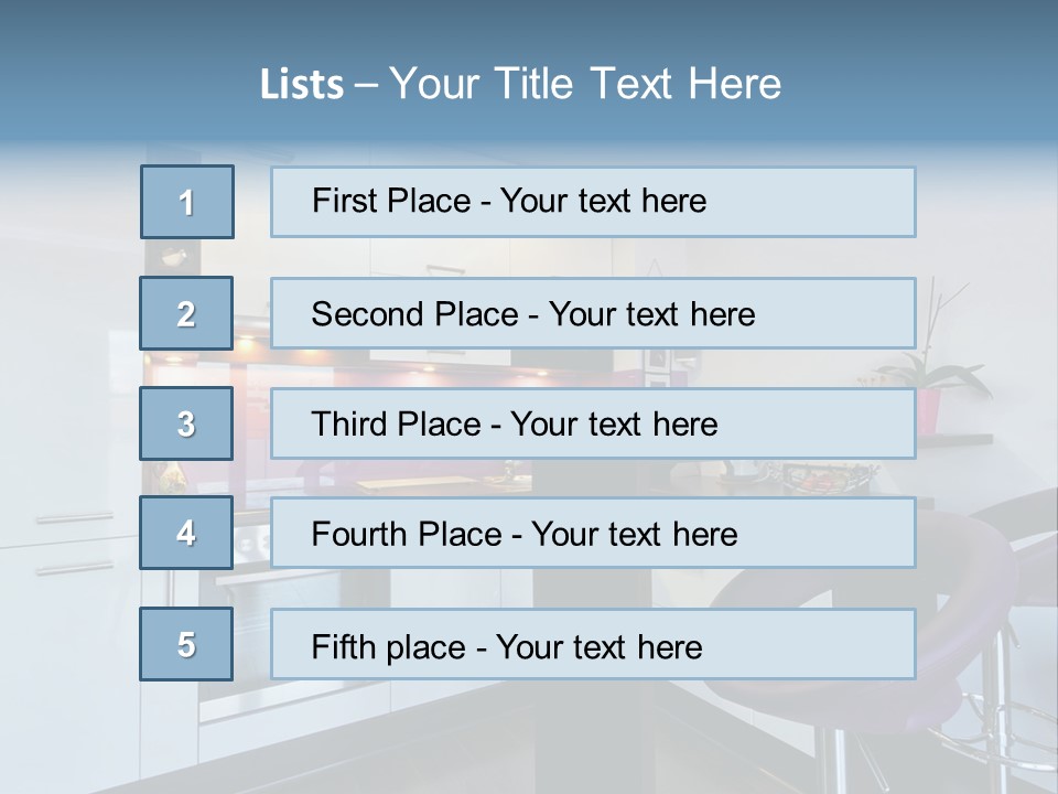 White Condo Sink PowerPoint Template