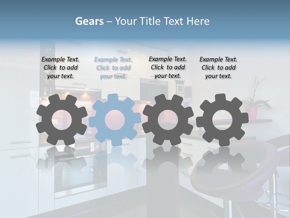 White Condo Sink PowerPoint Template