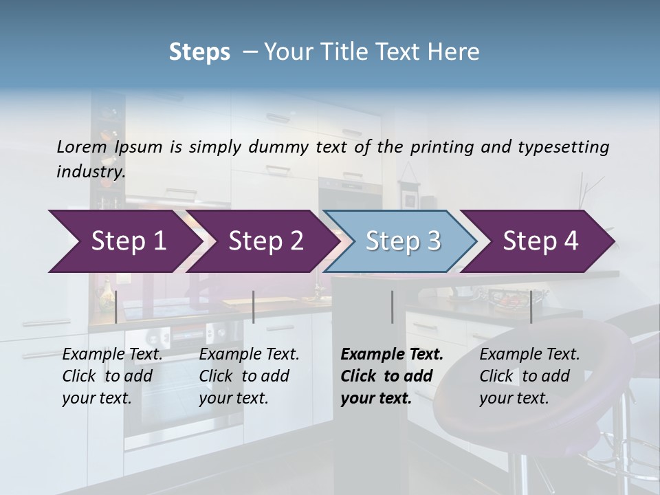 White Condo Sink PowerPoint Template