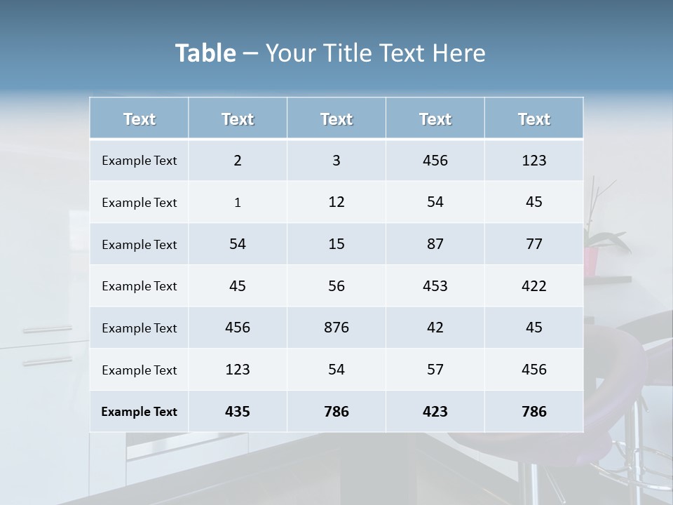 White Condo Sink PowerPoint Template