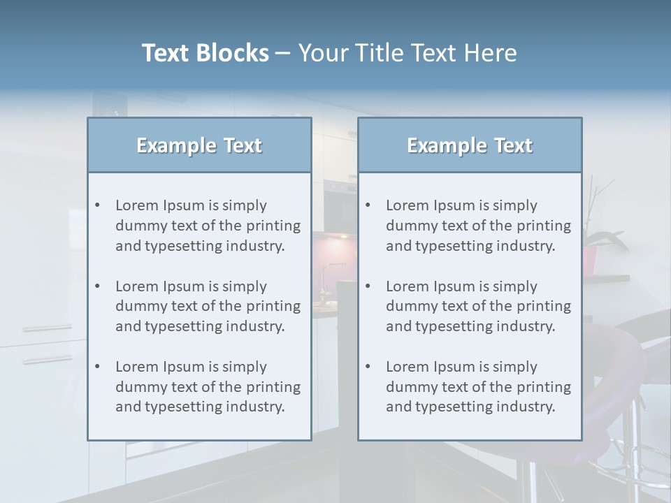 White Condo Sink PowerPoint Template