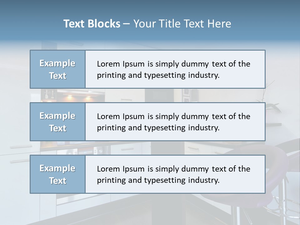 White Condo Sink PowerPoint Template