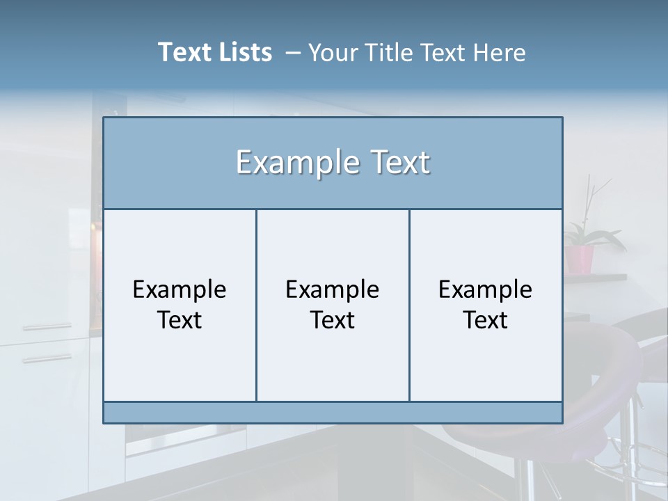 White Condo Sink PowerPoint Template