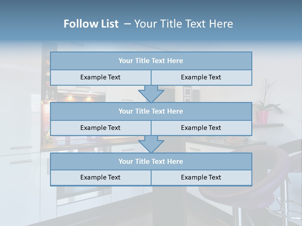 White Condo Sink PowerPoint Template