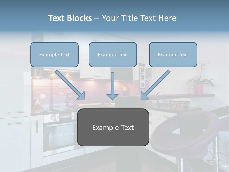White Condo Sink PowerPoint Template