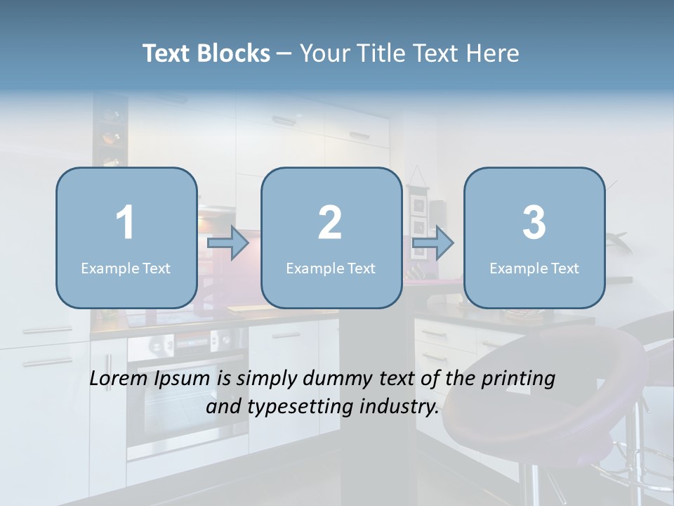 White Condo Sink PowerPoint Template