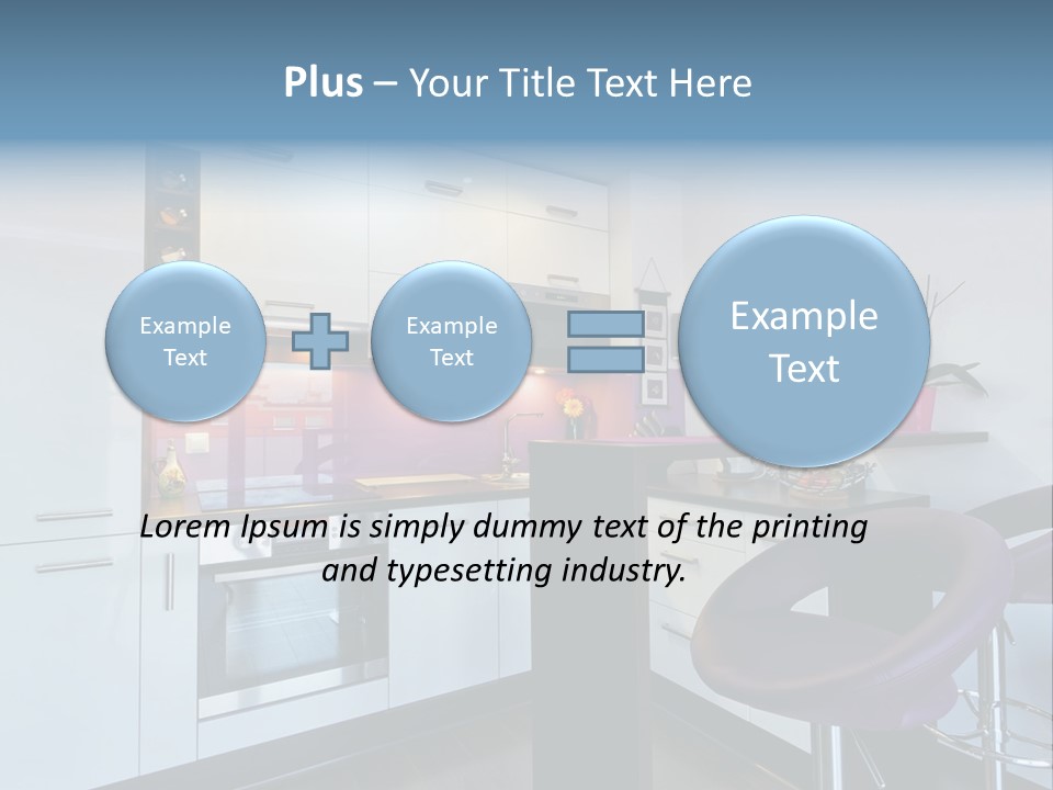 White Condo Sink PowerPoint Template