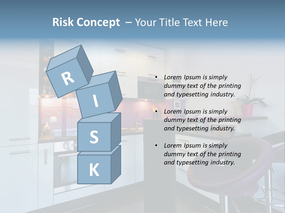 White Condo Sink PowerPoint Template