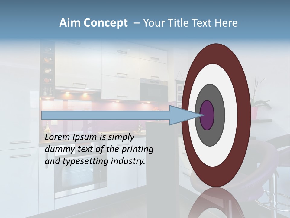 White Condo Sink PowerPoint Template