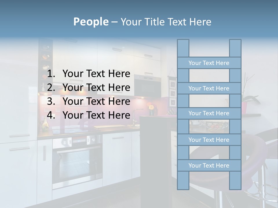 White Condo Sink PowerPoint Template