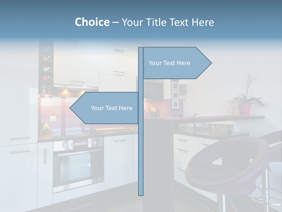 White Condo Sink PowerPoint Template