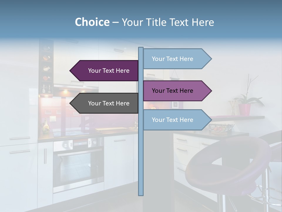 White Condo Sink PowerPoint Template
