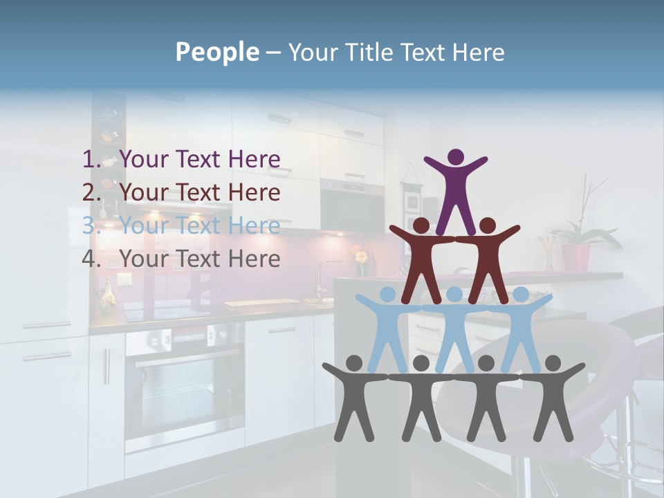 White Condo Sink PowerPoint Template