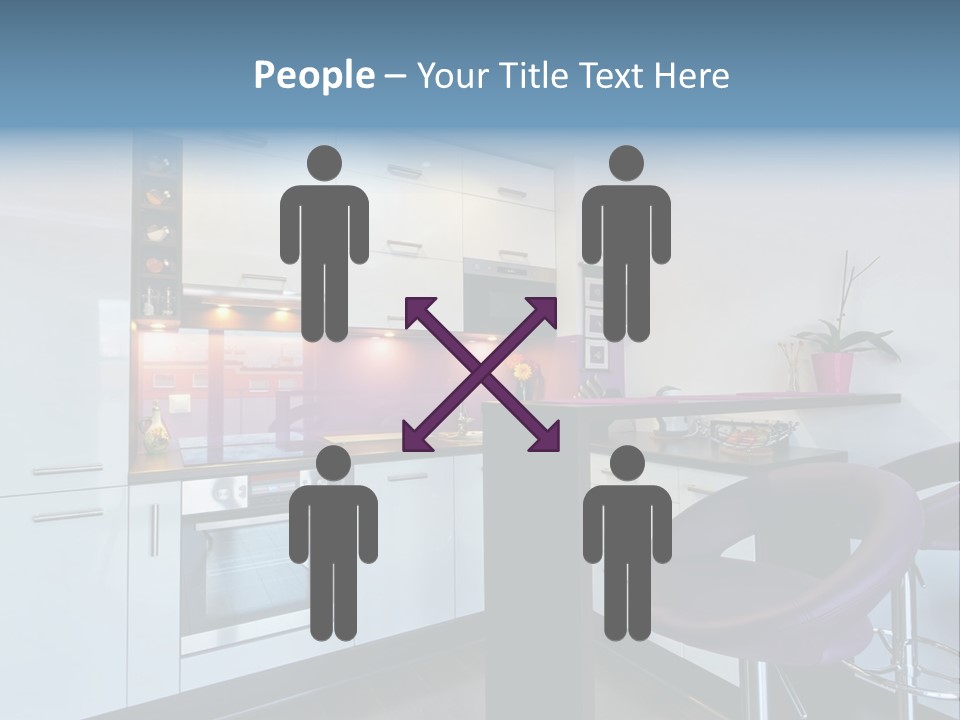 White Condo Sink PowerPoint Template