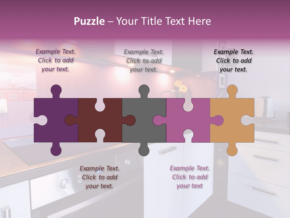 Indoor Light Kitchen PowerPoint Template