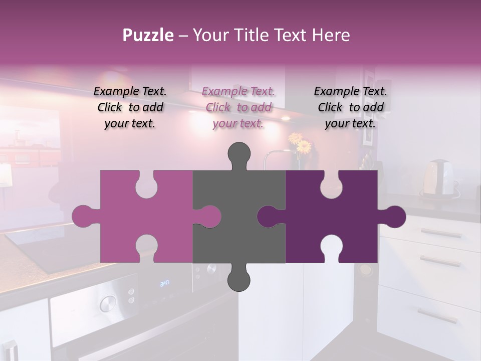 Indoor Light Kitchen PowerPoint Template