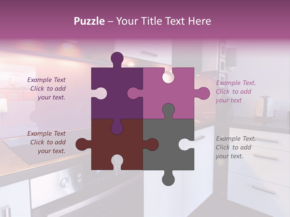 Indoor Light Kitchen PowerPoint Template