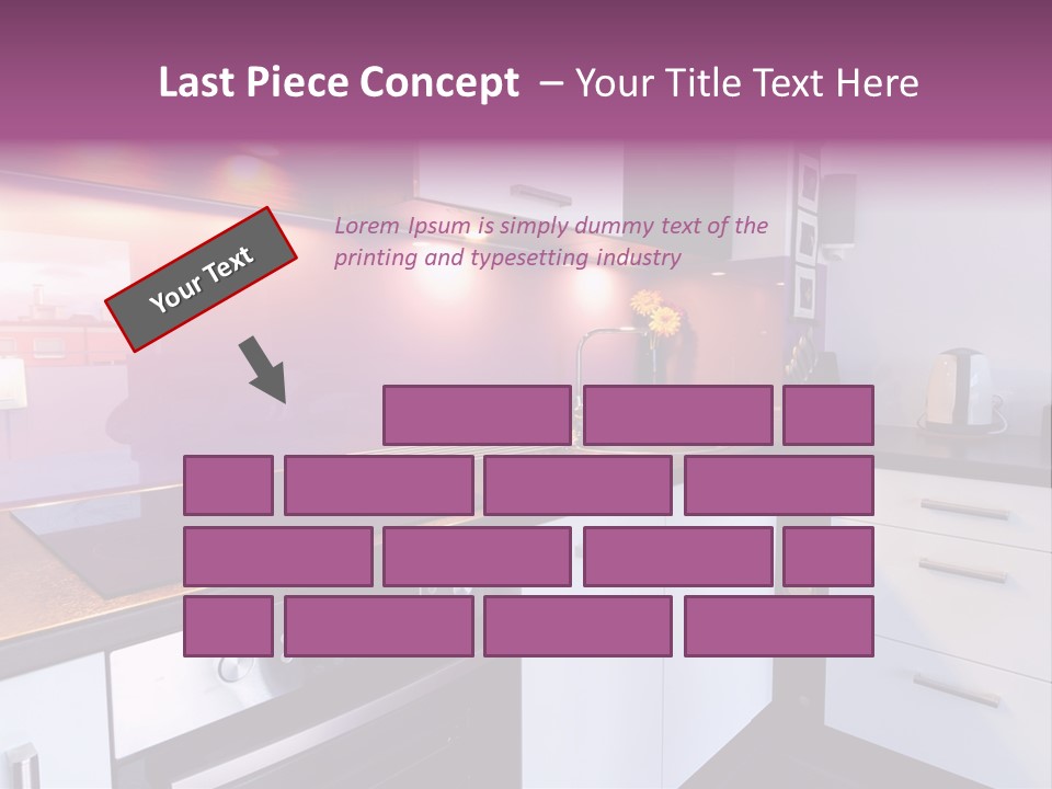 Indoor Light Kitchen PowerPoint Template