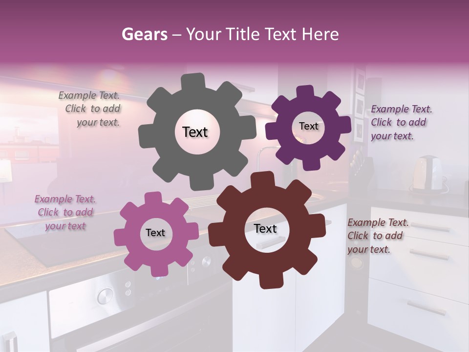 Indoor Light Kitchen PowerPoint Template