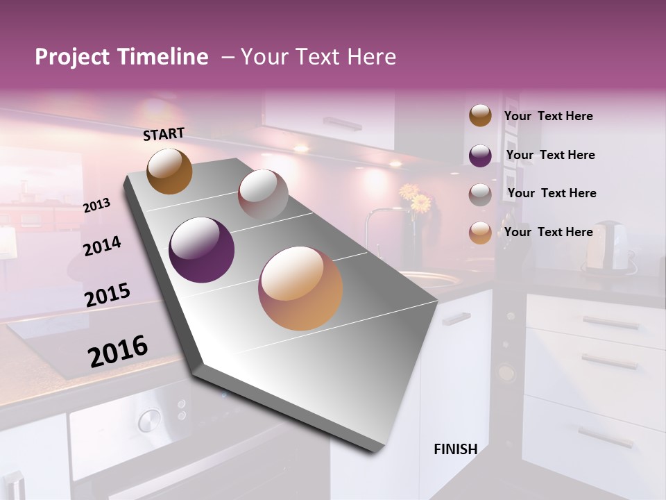 Indoor Light Kitchen PowerPoint Template