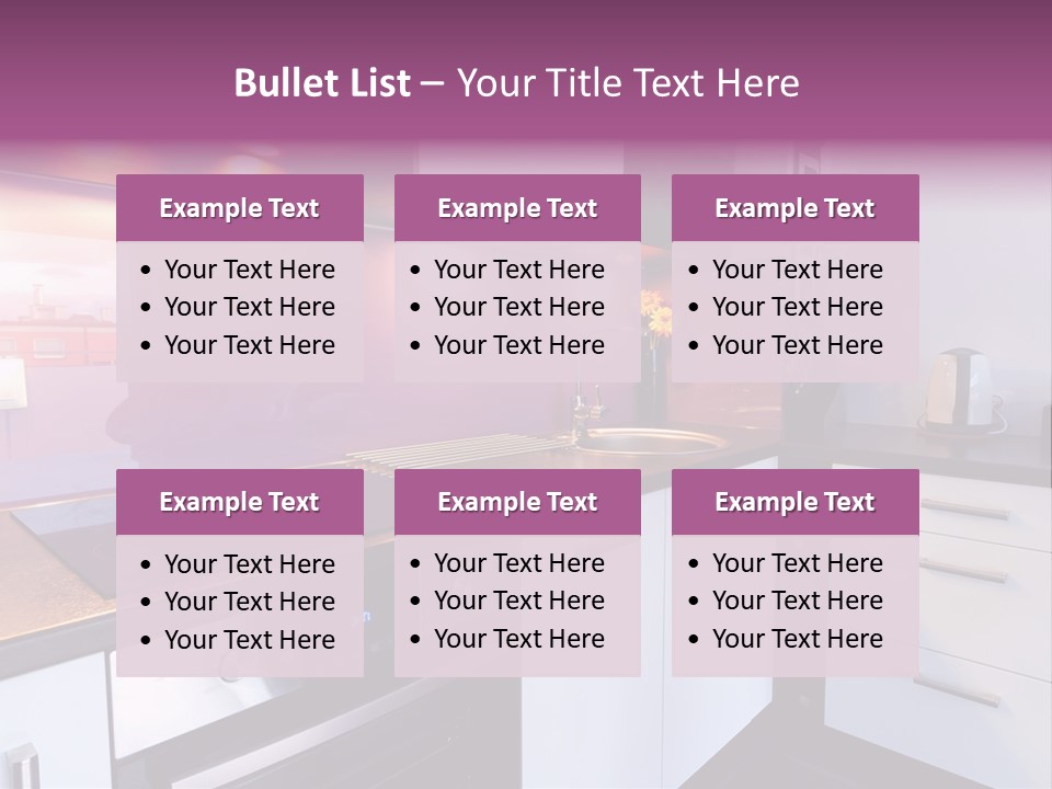 Indoor Light Kitchen PowerPoint Template