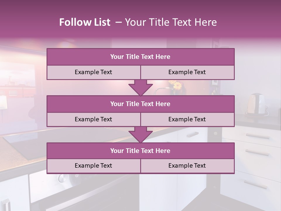 Indoor Light Kitchen PowerPoint Template