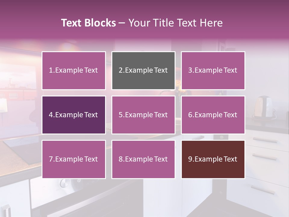 Indoor Light Kitchen PowerPoint Template