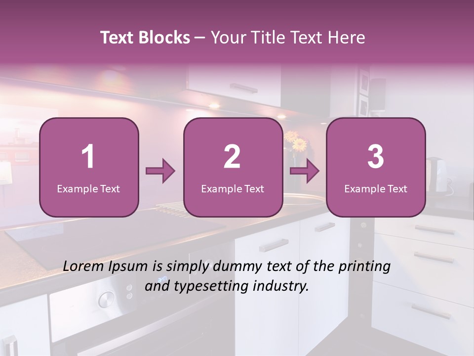 Indoor Light Kitchen PowerPoint Template