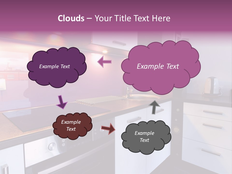 Indoor Light Kitchen PowerPoint Template