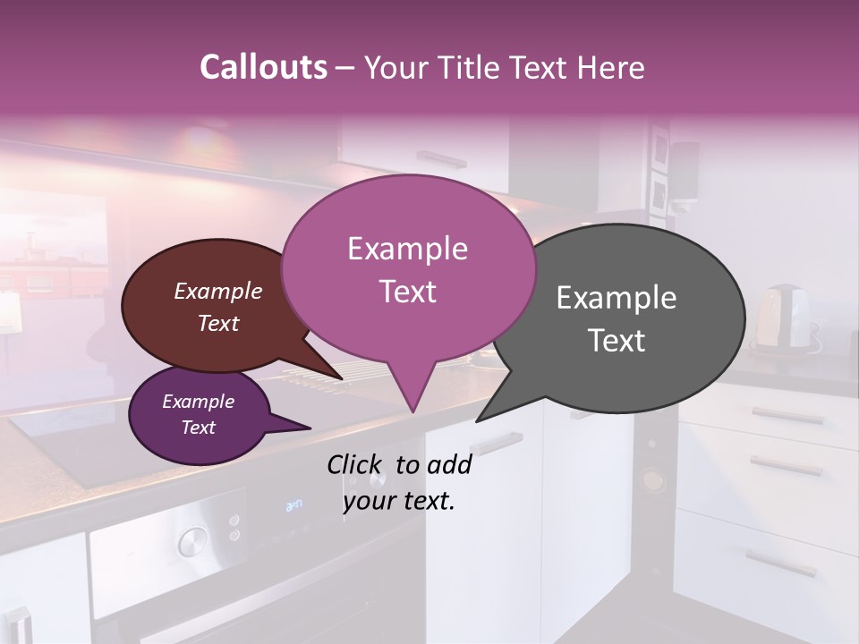 Indoor Light Kitchen PowerPoint Template