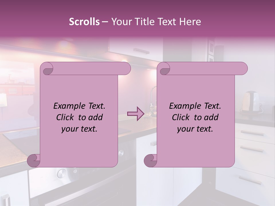 Indoor Light Kitchen PowerPoint Template