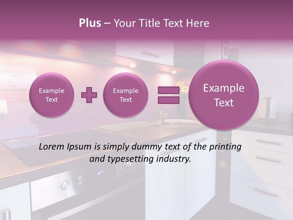 Indoor Light Kitchen PowerPoint Template