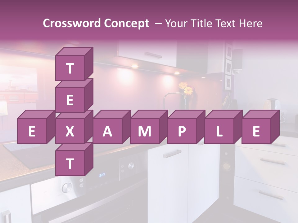 Indoor Light Kitchen PowerPoint Template