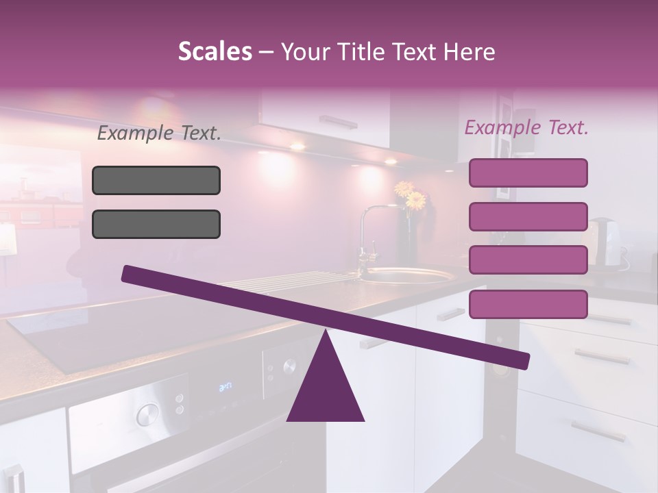 Indoor Light Kitchen PowerPoint Template