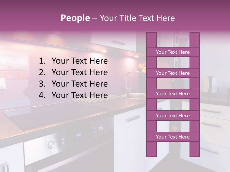 Indoor Light Kitchen PowerPoint Template