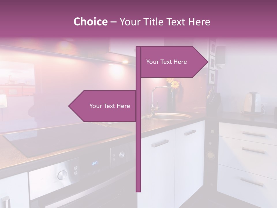 Indoor Light Kitchen PowerPoint Template