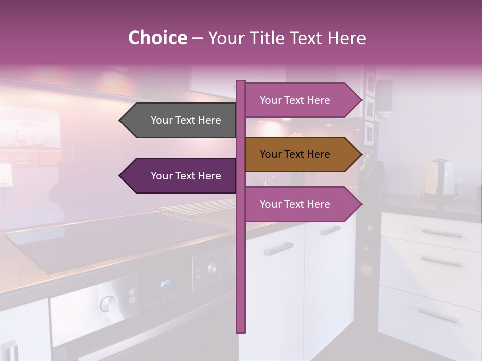 Indoor Light Kitchen PowerPoint Template