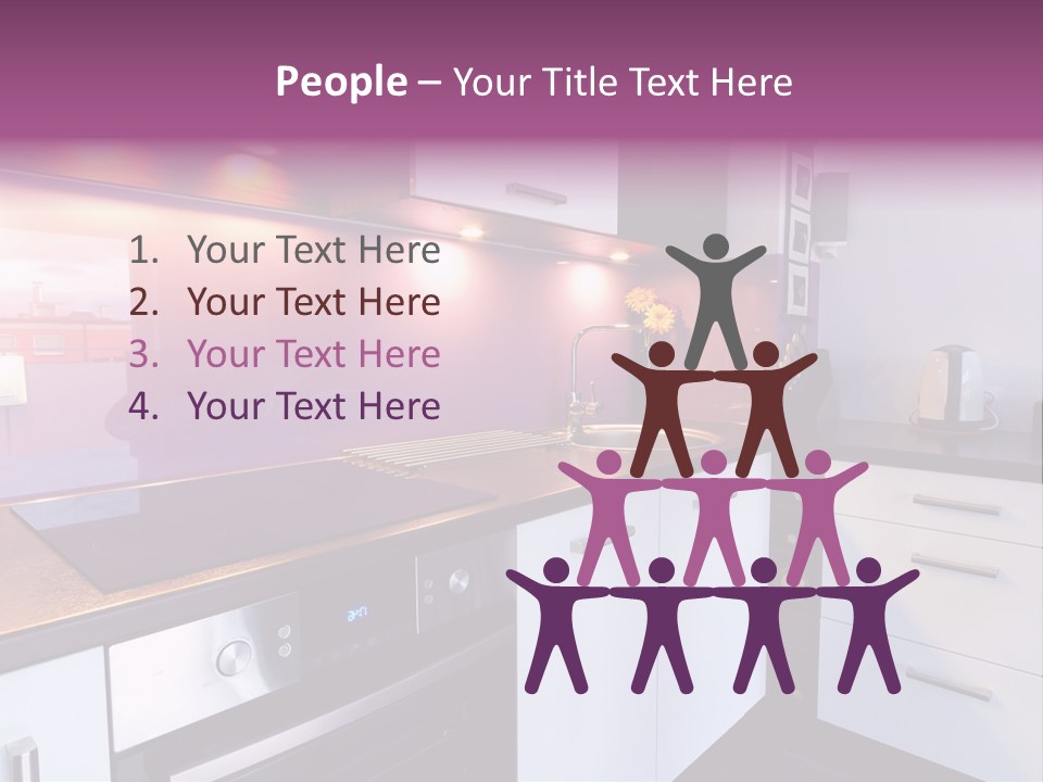 Indoor Light Kitchen PowerPoint Template