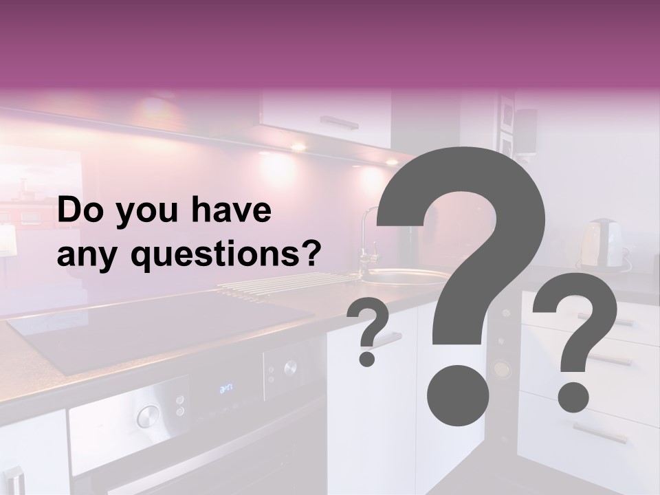 Indoor Light Kitchen PowerPoint Template