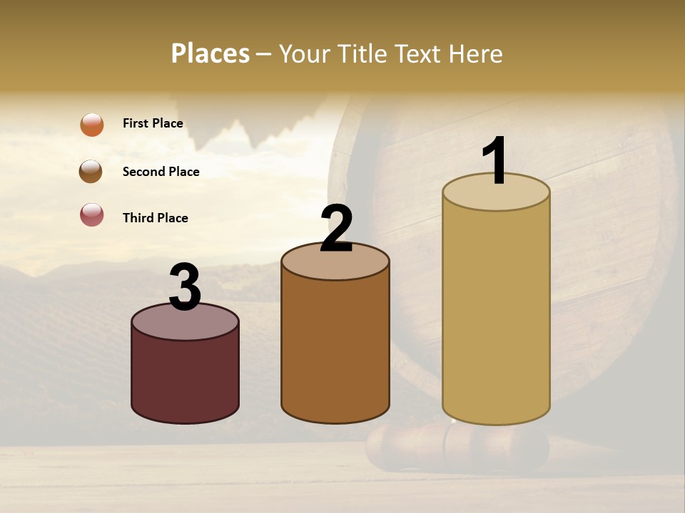 Nobody Wood Keg PowerPoint Template