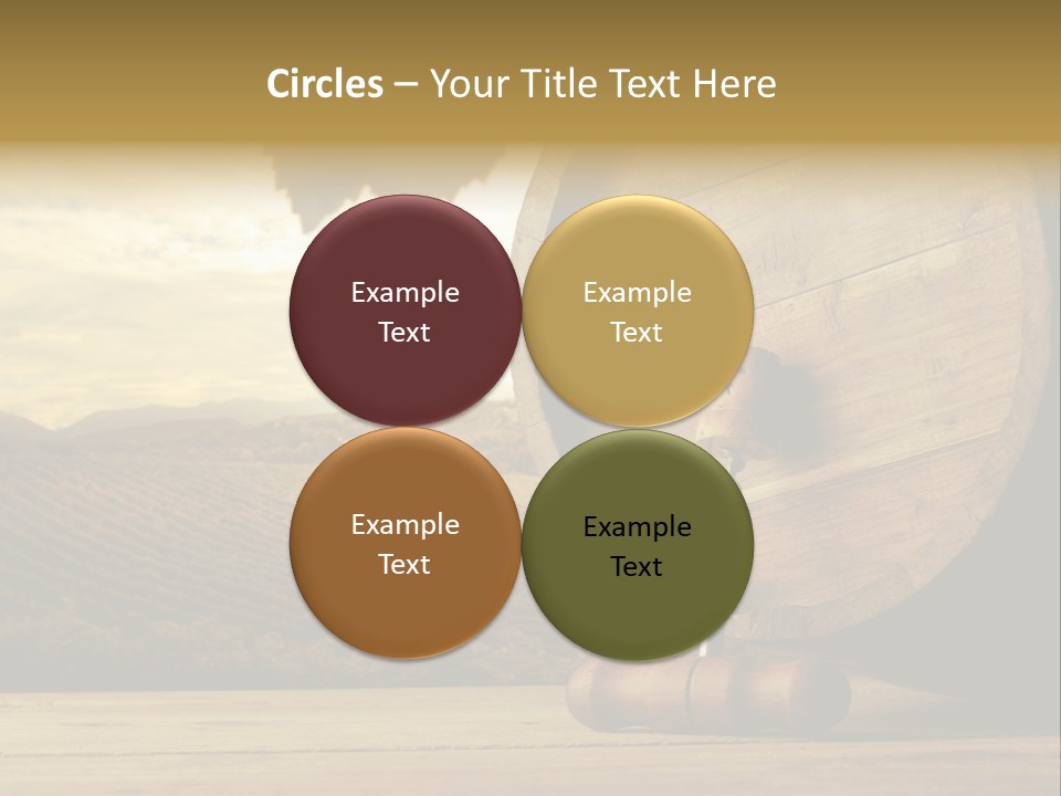 Nobody Wood Keg PowerPoint Template