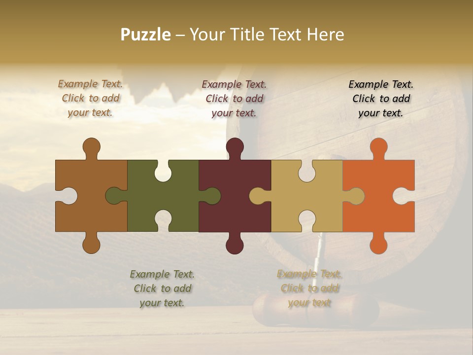 Nobody Wood Keg PowerPoint Template