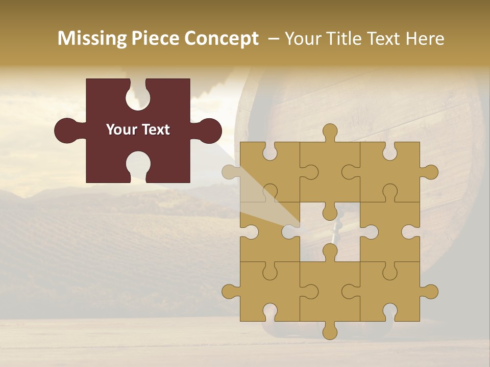 Nobody Wood Keg PowerPoint Template