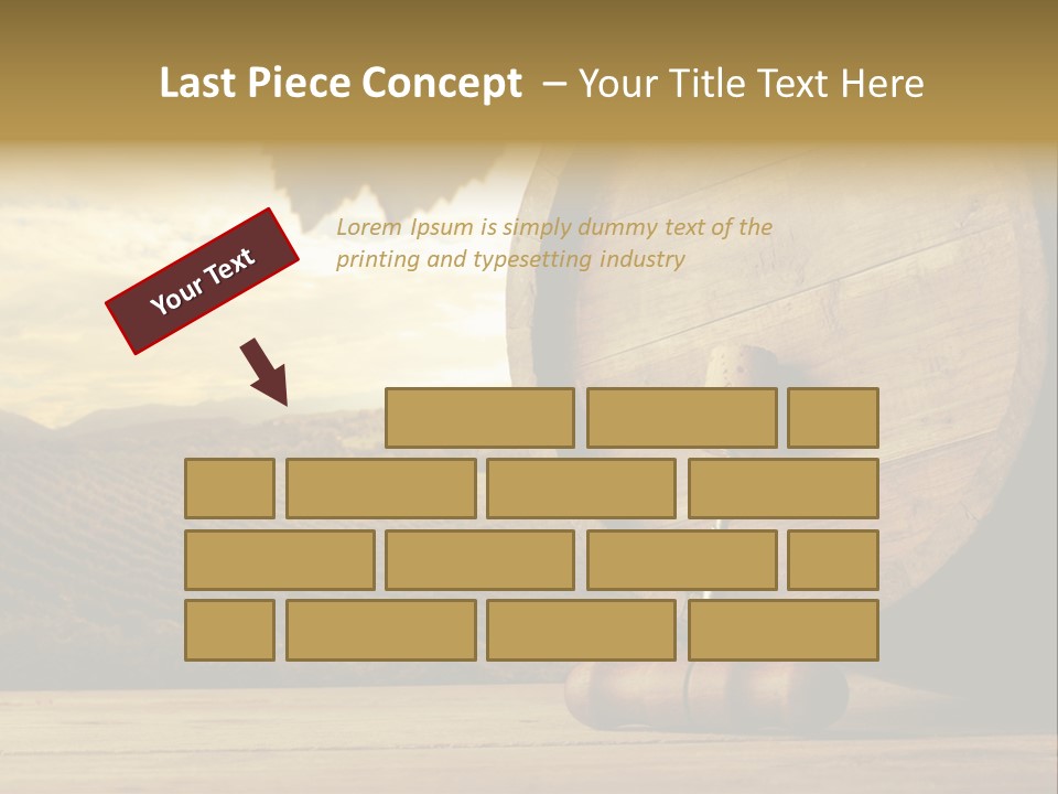 Nobody Wood Keg PowerPoint Template