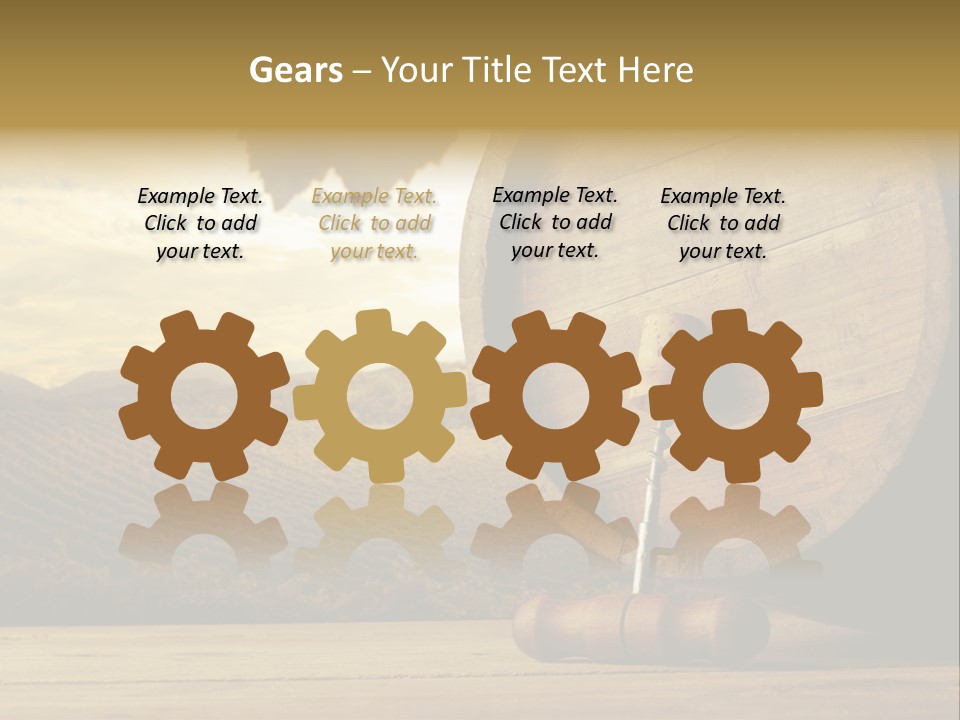 Nobody Wood Keg PowerPoint Template