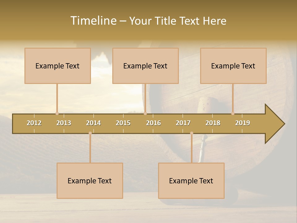 Nobody Wood Keg PowerPoint Template