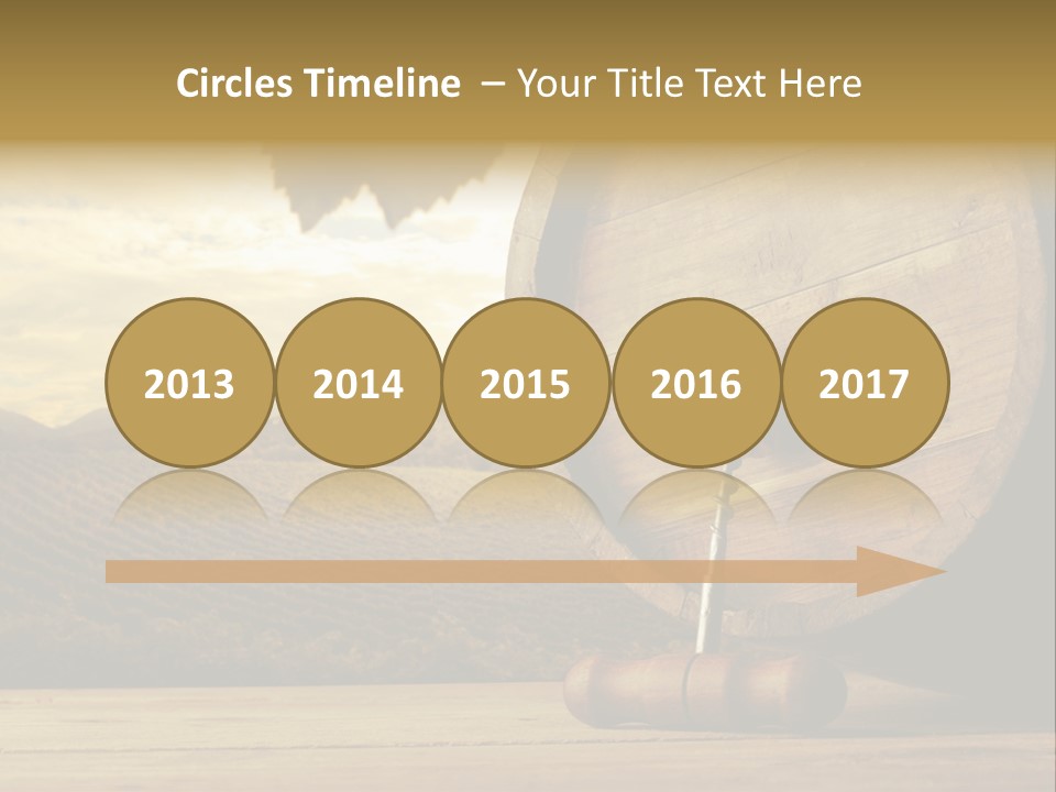 Nobody Wood Keg PowerPoint Template