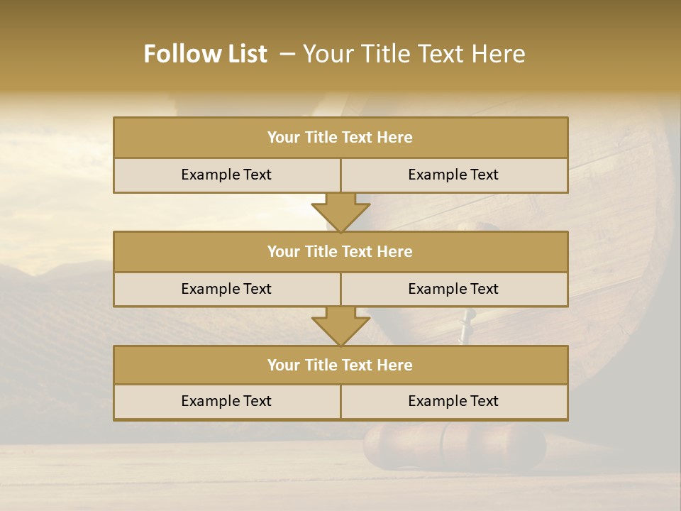 Nobody Wood Keg PowerPoint Template